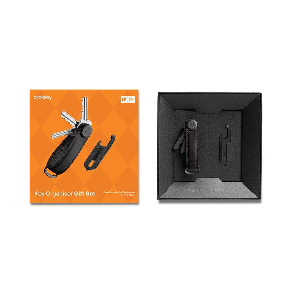 Gift Set Crazy Horse Leather Key Organiser + Multitool V2 (Limited Edition)