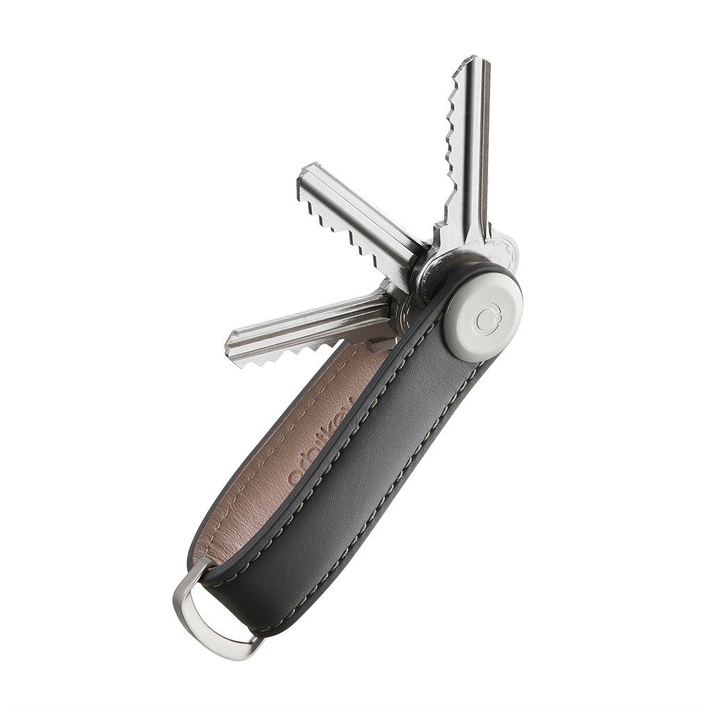 Leather Key Organiser Silver